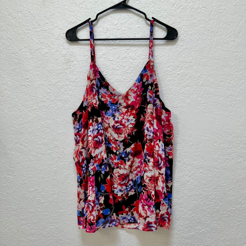 Torrid Sophie Black Floral Chiffon Cami Top Size 3 3X Plus New NWT - Picture 2 of 6